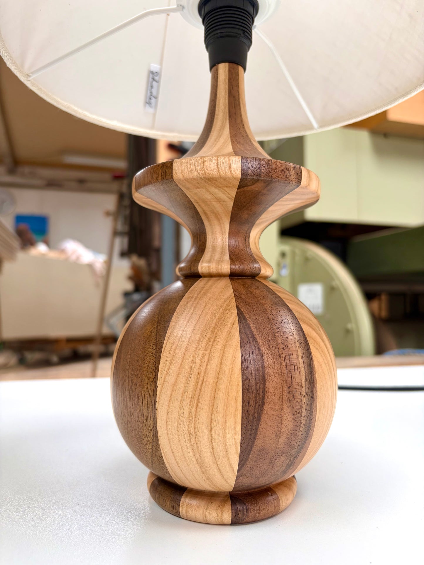 Unika patchwork kuglelampe