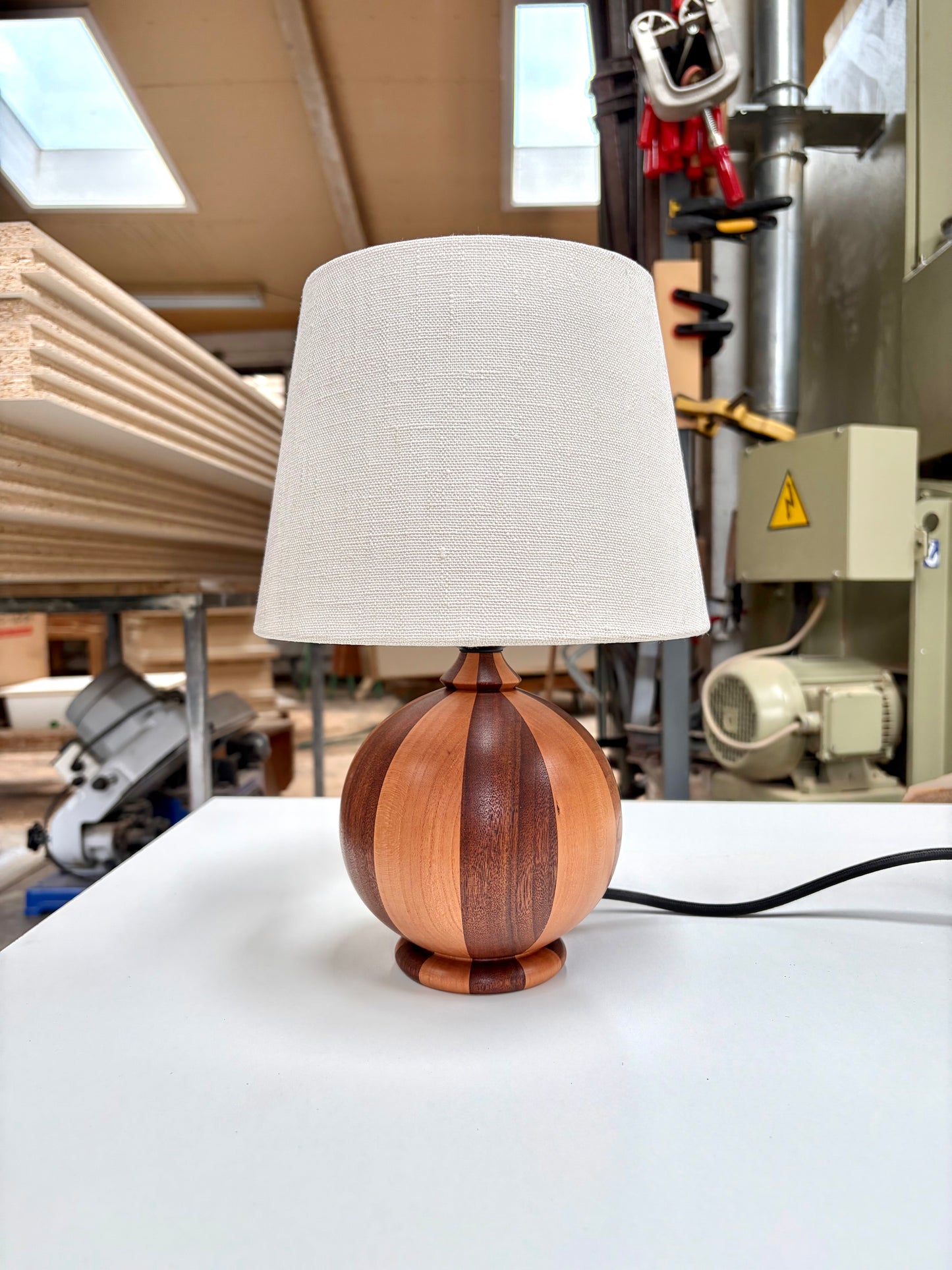 Unika patchwork kuglelampe