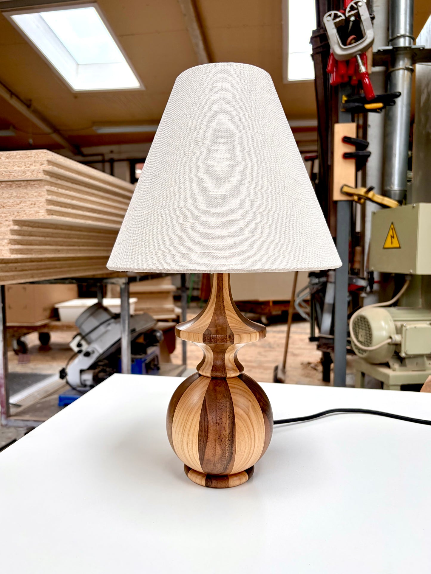 Unika patchwork kuglelampe